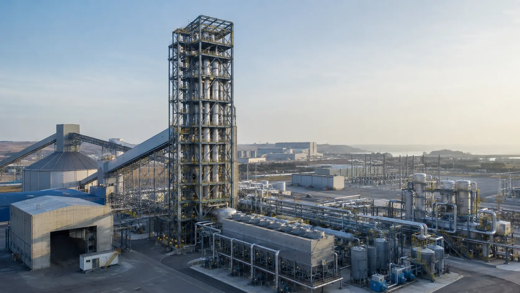 Modern direct reduced iron and steel production facility